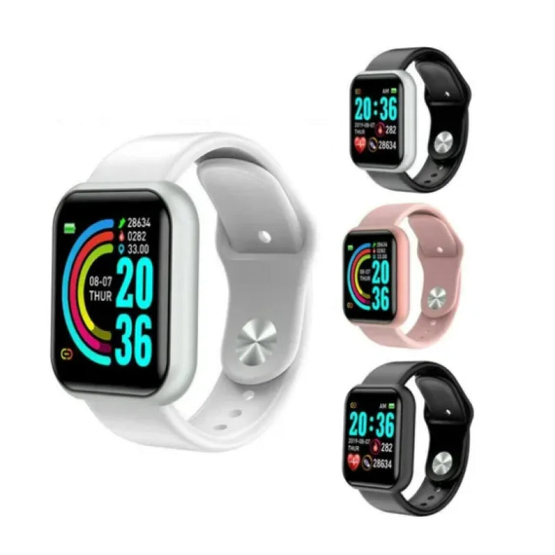 Relógio inteligente multifuncional para homens e mulheres, personalizado, True Pedometer Chip, Bluetooth Connected Phone, Música, Fitness Sports Pulseira